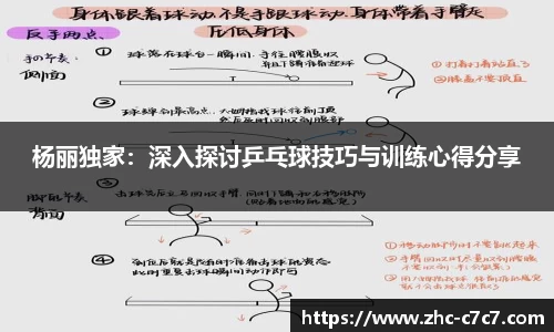 杨丽独家:深入探讨乒乓球技巧与训练心得分享